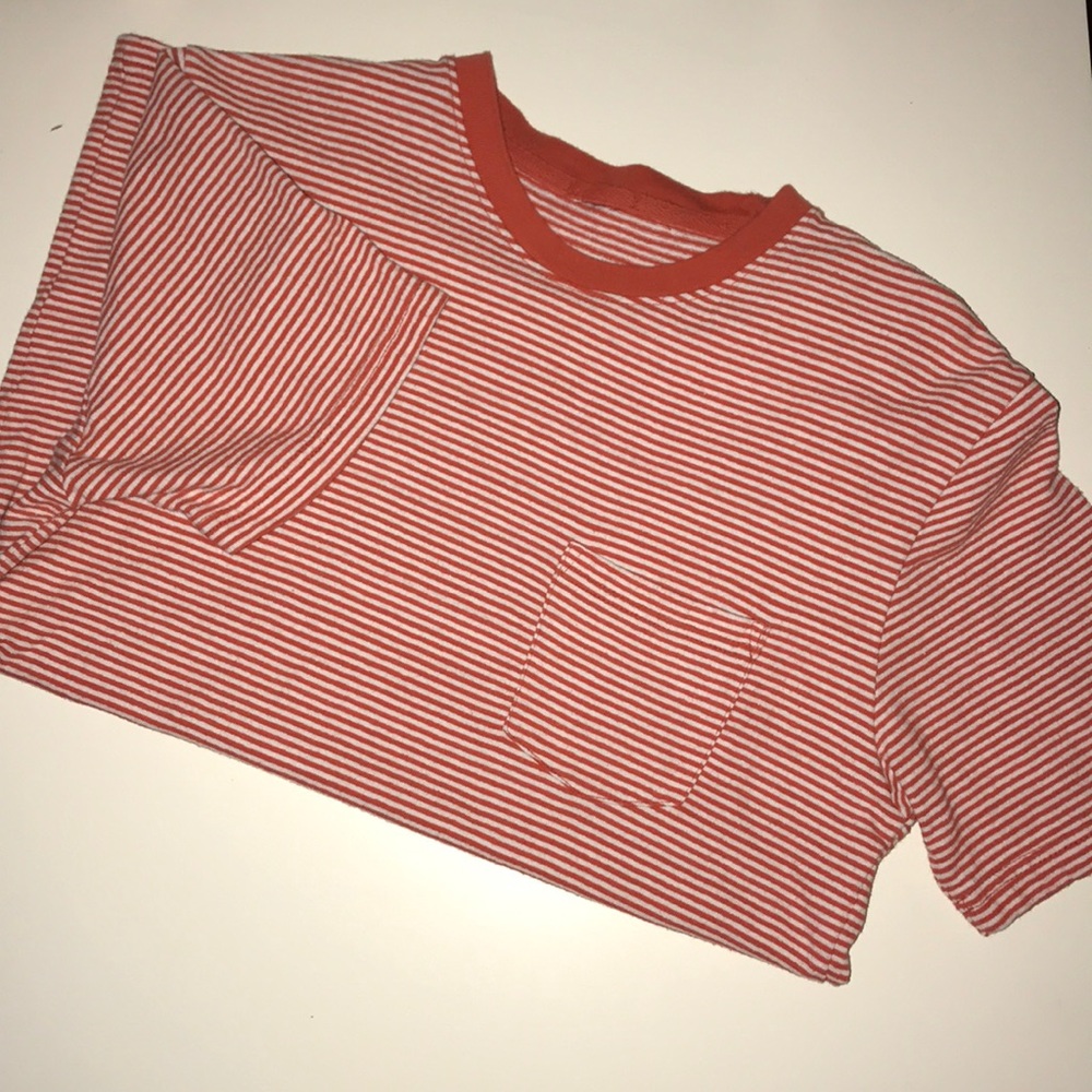Striped Pocket T Shirt